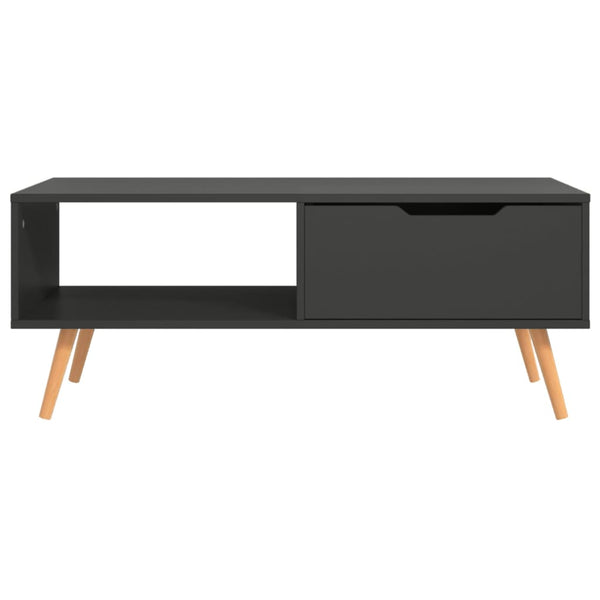 vidaXL Coffee Table Grey 100x49.5x43 cm Engineered Wood