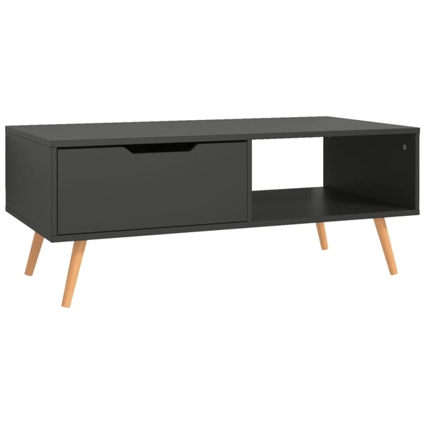 vidaXL Coffee Table Grey 100x49.5x43 cm Engineered Wood