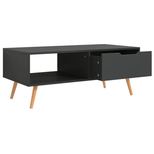 vidaXL Coffee Table Grey 100x49.5x43 cm Engineered Wood