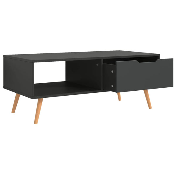 vidaXL Coffee Table Grey 100x49.5x43 cm Engineered Wood