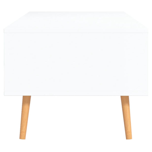vidaXL Coffee Table White and Sonoma Oak 100x49.5x43 cm Engineered Wood
