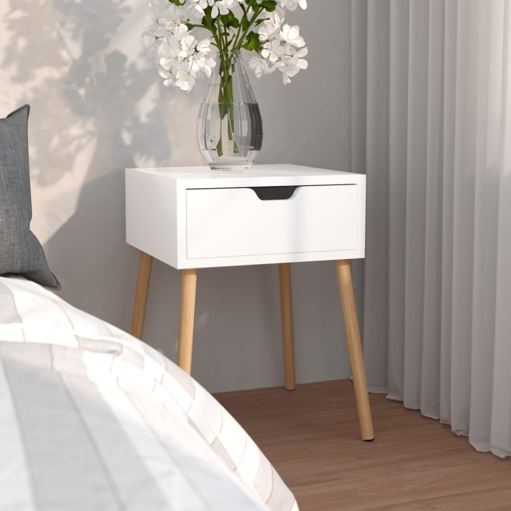 vidaXL Nightstand White 40x40x56 cm Engineered Wood