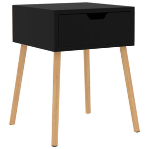 vidaXL Nightstand Black 40x40x56 cm Engineered Wood