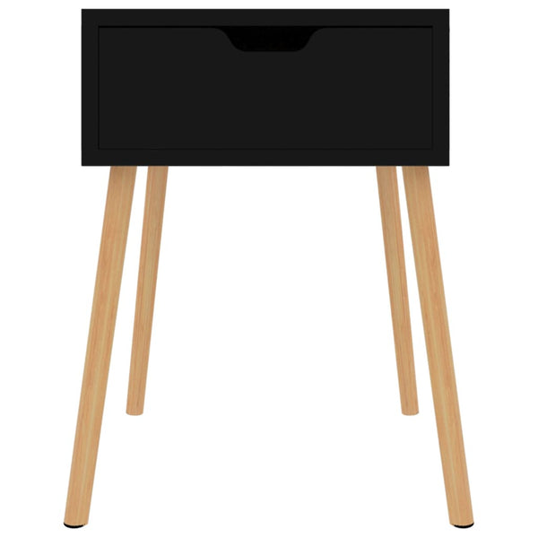vidaXL Nightstand Black 40x40x56 cm Engineered Wood