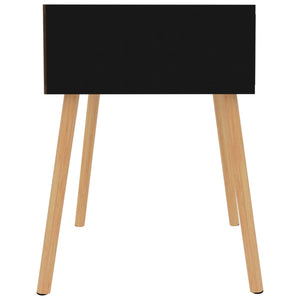 vidaXL Nightstand Black 40x40x56 cm Engineered Wood