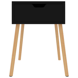 vidaXL Nightstands 2 pcs. Black 40x40x56 cm Engineered Wood
