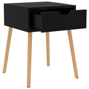 vidaXL Nightstands 2 pcs. Black 40x40x56 cm Engineered Wood