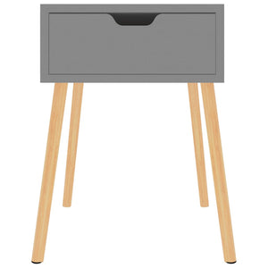 vidaXL Nightstand Grey 40x40x56 cm Engineered Wood