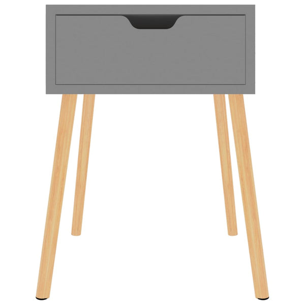 vidaXL Nightstand Grey 40x40x56 cm Engineered Wood