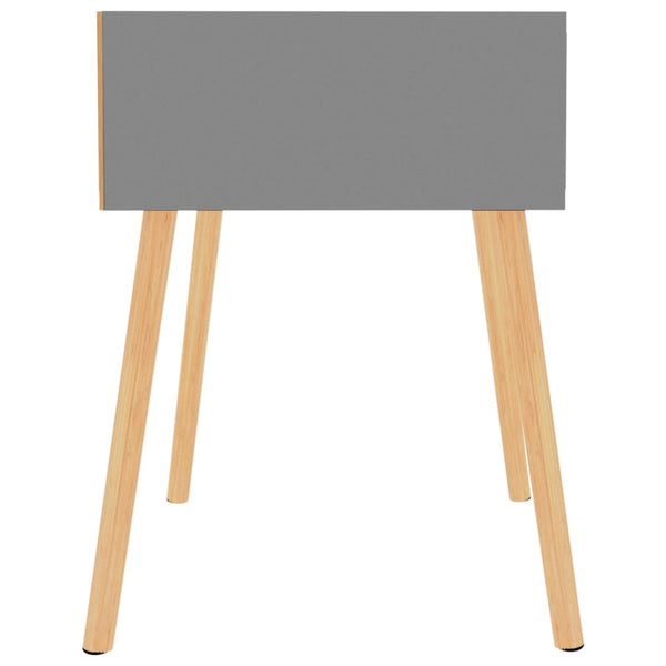 vidaXL Nightstand Grey 40x40x56 cm Engineered Wood