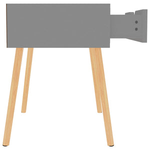 vidaXL Nightstand Grey 40x40x56 cm Engineered Wood