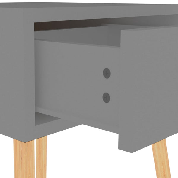 vidaXL Nightstand Grey 40x40x56 cm Engineered Wood