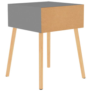vidaXL Nightstands 2 pcs. Gray 40x40x56 cm Engineered Wood