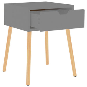 vidaXL Nightstands 2 pcs. Gray 40x40x56 cm Engineered Wood