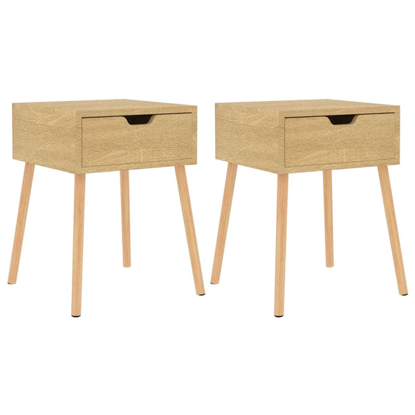 vidaXL Nightstands 2 pcs. Sonoma Oak 40x40x56 cm Engineered Wood