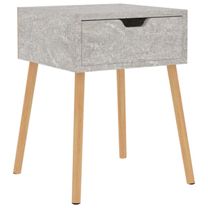 vidaXL Nightstand Concrete Gray 40x40x56 cm Engineered Wood