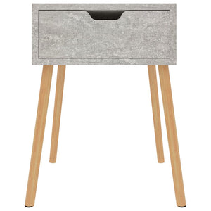 vidaXL Nightstand Concrete Gray 40x40x56 cm Engineered Wood