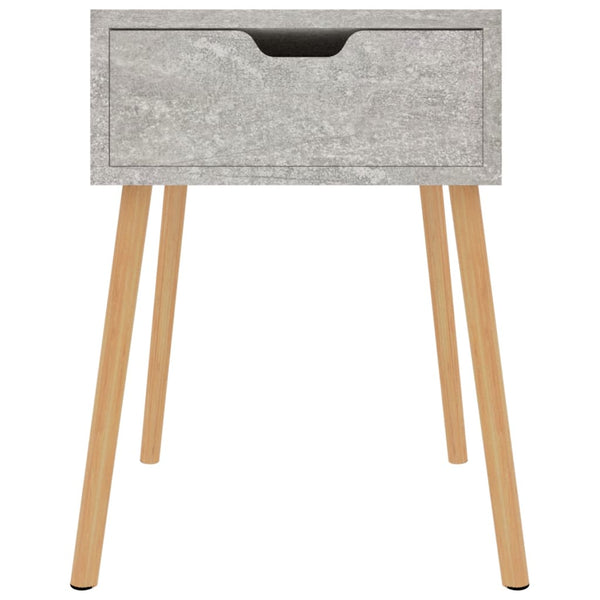 vidaXL Nightstand Concrete Gray 40x40x56 cm Engineered Wood