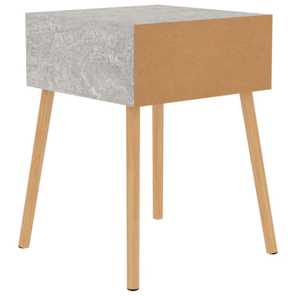 vidaXL Nightstand Concrete Gray 40x40x56 cm Engineered Wood