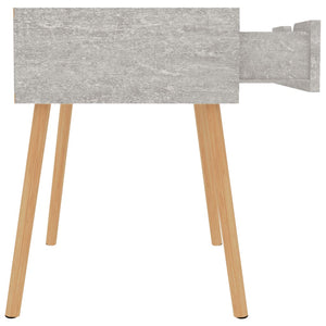 vidaXL Nightstand Concrete Gray 40x40x56 cm Engineered Wood
