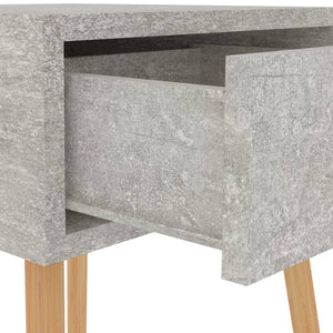 vidaXL Nightstand Concrete Gray 40x40x56 cm Engineered Wood