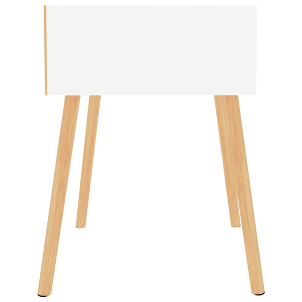 vidaXL Bedside Cabinet High Gloss White 40x40x56 cm Engineered Wood