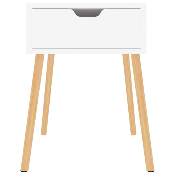 vidaXL Nightstands 2 pcs. High Gloss White 40x40x56 cm Engineered Wood