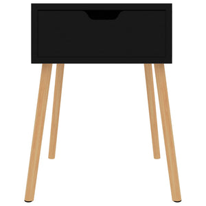 vidaXL Nightstands 2 pcs High Gloss Black 40x40x56 cm Engineered Wood