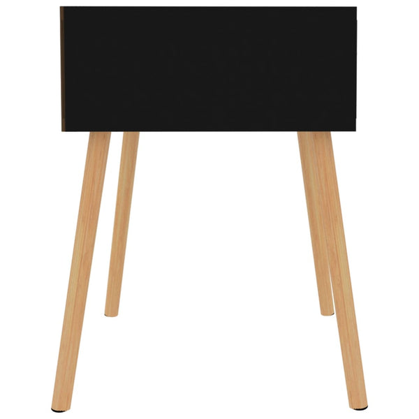 vidaXL Nightstands 2 pcs High Gloss Black 40x40x56 cm Engineered Wood