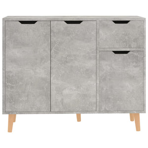 vidaXL Sideboard Concrete Gray 90x30x72 cm Engineered Wood