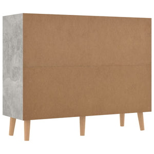 vidaXL Sideboard Concrete Gray 90x30x72 cm Engineered Wood