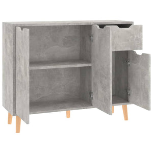 vidaXL Sideboard Concrete Gray 90x30x72 cm Engineered Wood
