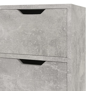 vidaXL Sideboard Concrete Gray 90x30x72 cm Engineered Wood