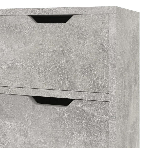 vidaXL Sideboard Concrete Gray 90x30x72 cm Engineered Wood