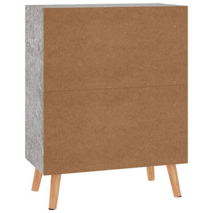 vidaXL Sideboard Concrete Gray 60x30x72 cm Engineered Wood