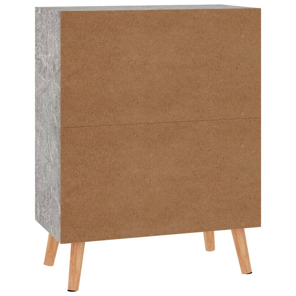 vidaXL Sideboard Concrete Gray 60x30x72 cm Engineered Wood
