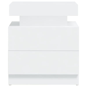 vidaXL Nightstand White 45x35x52 cm Engineered Wood