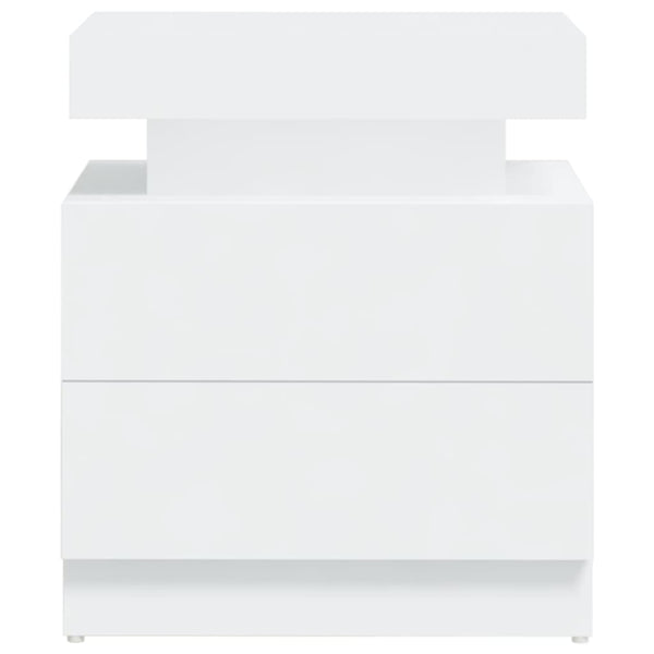 vidaXL Nightstand White 45x35x52 cm Engineered Wood
