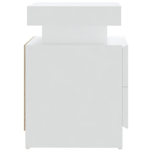 vidaXL Nightstand White 45x35x52 cm Engineered Wood