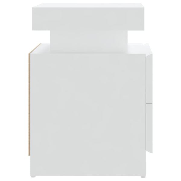 vidaXL Nightstand White 45x35x52 cm Engineered Wood