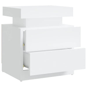 vidaXL Nightstand White 45x35x52 cm Engineered Wood