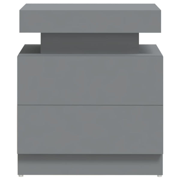 vidaXL Nightstand Grey 45x35x52 cm Engineered Wood