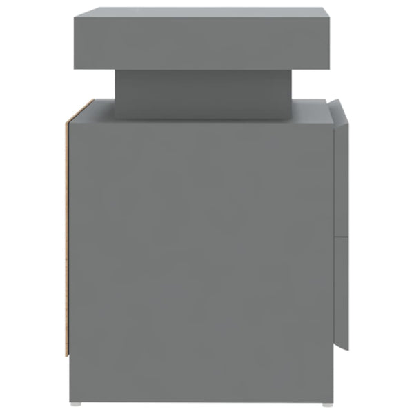 vidaXL Nightstand Grey 45x35x52 cm Engineered Wood