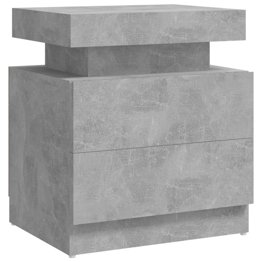 Betongrauer Nachttisch 45x35x52 cm