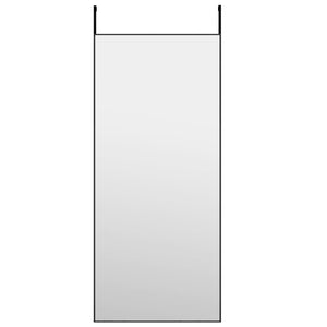 vidaXL Door Mirror Black 40x100 cm Glass and Aluminum