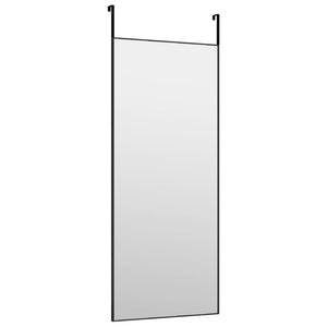vidaXL Door Mirror Black 40x100 cm Glass and Aluminum