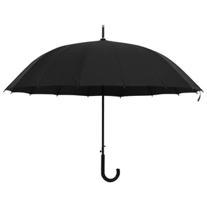 vidaXL Automatic Umbrella Black 120 cm