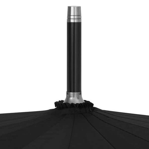 vidaXL Automatic Umbrella Black 120 cm