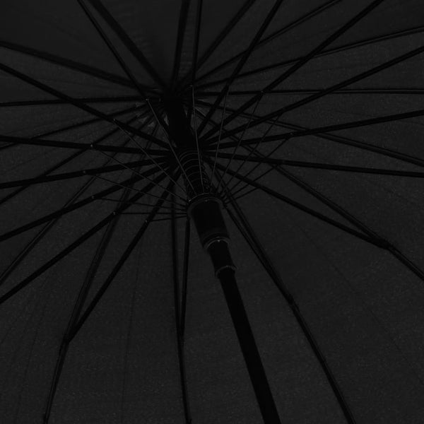 vidaXL Automatic Umbrella Black 120 cm