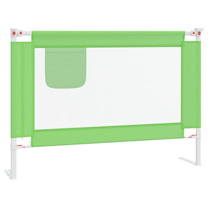 vidaXL Toddler Bed Rail Green 90x25 cm Fabric